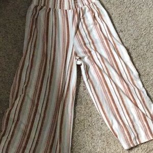 Striped girls pants, washed before shipped
